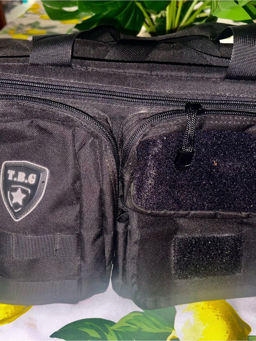 T.B.G. Black Tactical Diaper Bag